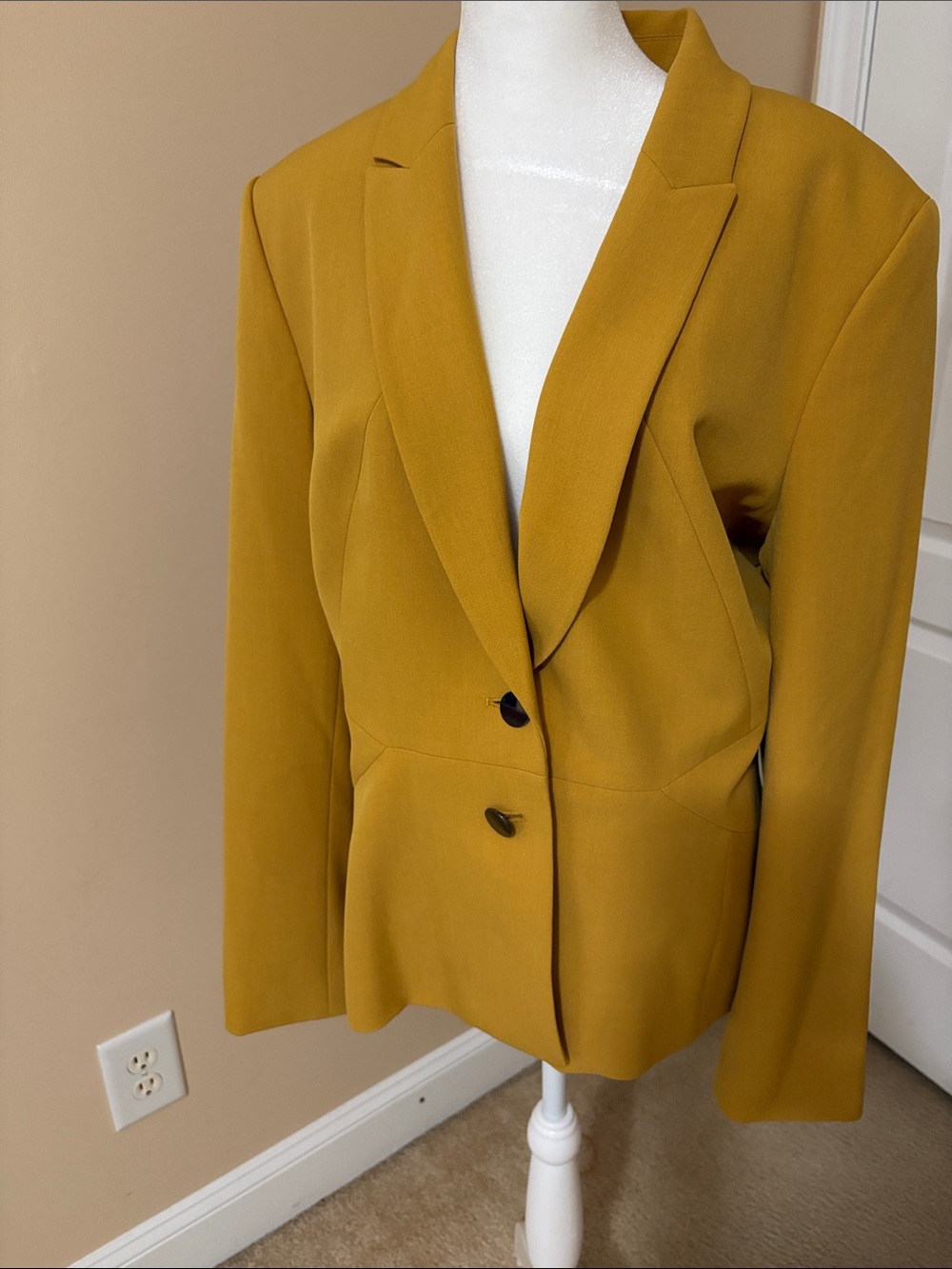 Kasper Mustard Tailored Blazer